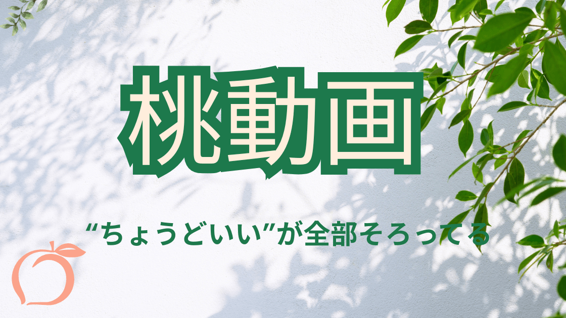 【無料で試せる】桃動画は本当にお得?見放題と単品を徹底比較した正直レビュー 派手じゃない。でも使いやすい。
